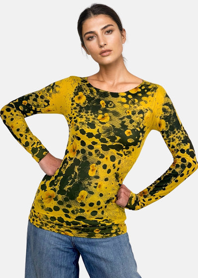AMB Wild Floral Second Skin Top - Essential Elements Chicago