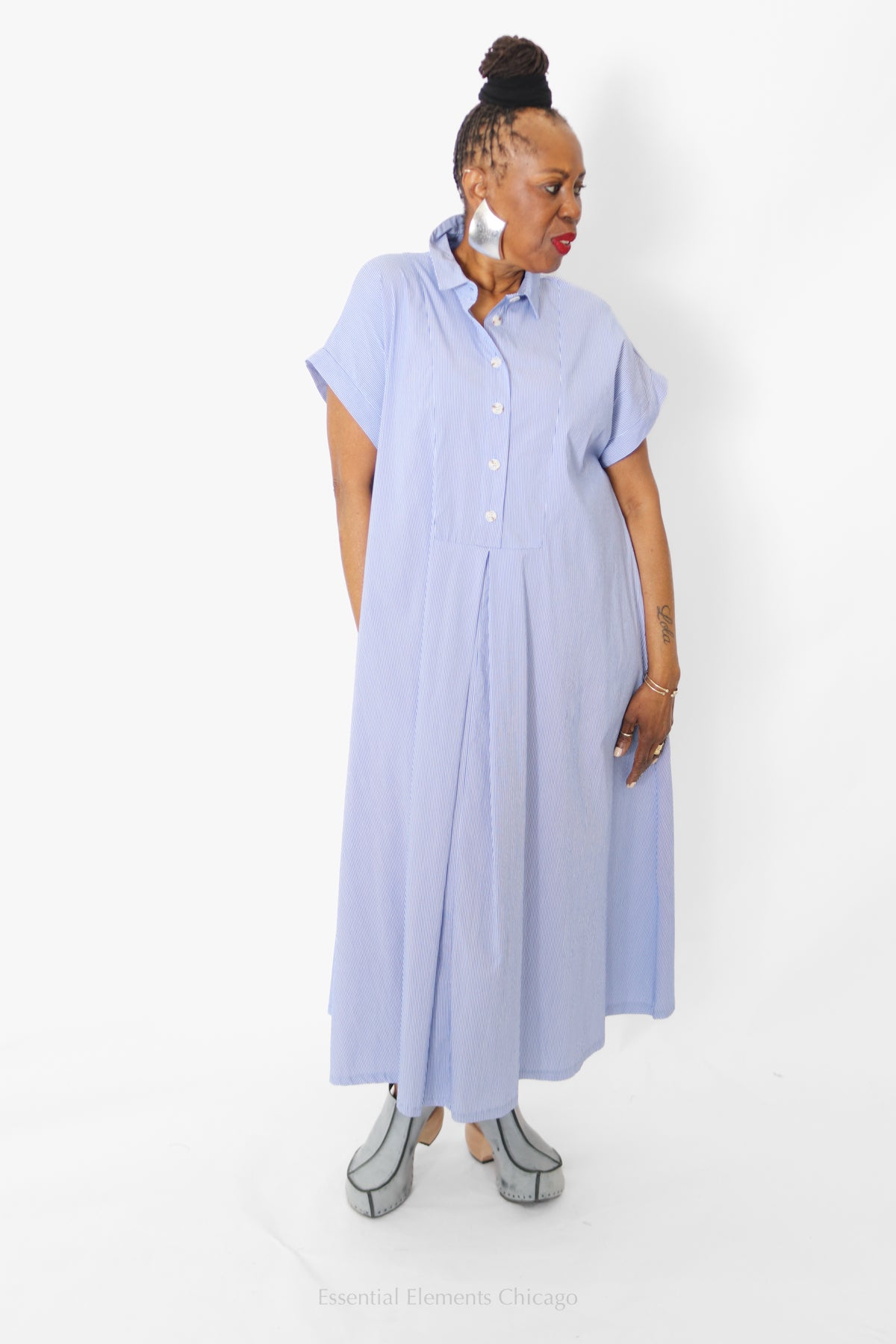 Amma Moonstone Stripe Dress - Essential Elements Chicago