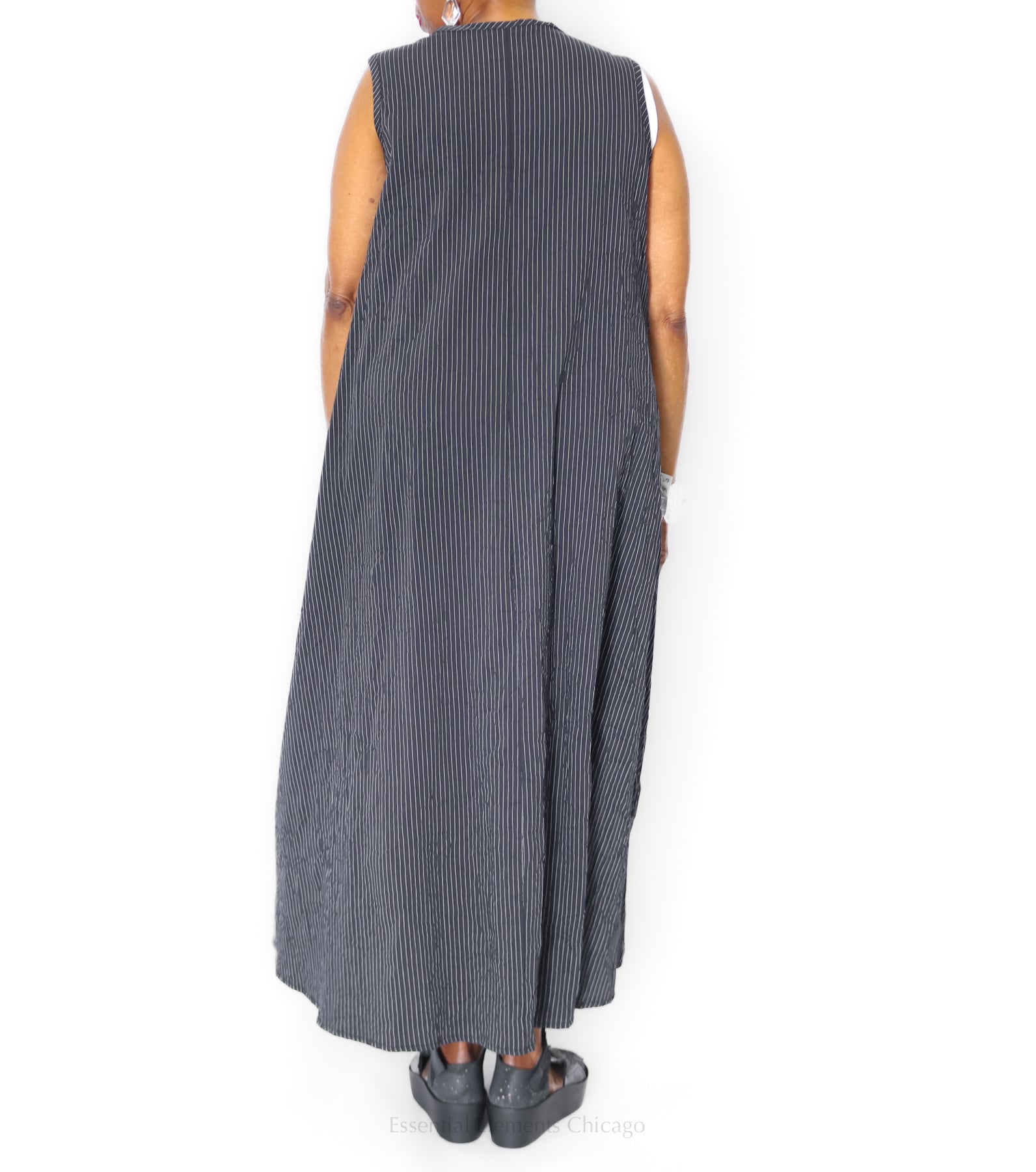 Amma Shaula Tank Dress, Pinstripe - Essential Elements Chicago