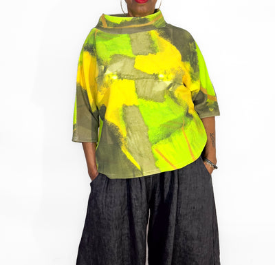 Andrea Geer Funnel Neck Top - Essential Elements Chicago