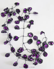 Annemieke Broenink Purple Metallic Dot Necklace - Essential Elements Chicago