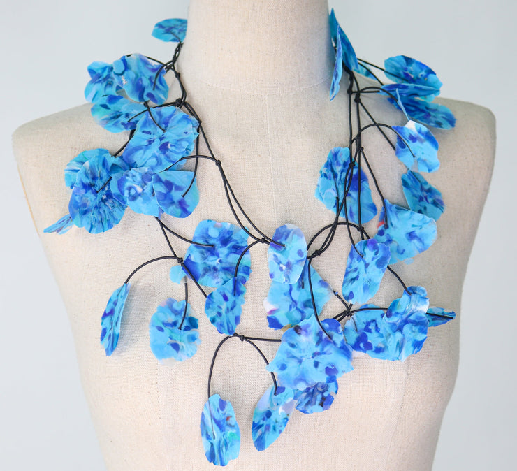 Annemieke Summer Teal Recycled Bottle Caps Necklace - Essential Elements Chicago
