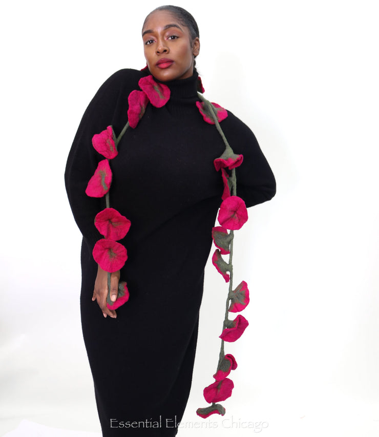 Ashland Felted Flower Scarf - Essential Elements Chicago