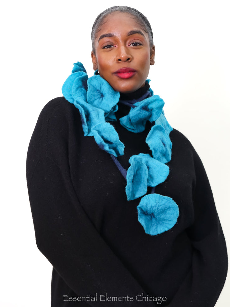 Ashland Felted Flower Scarf - Essential Elements Chicago