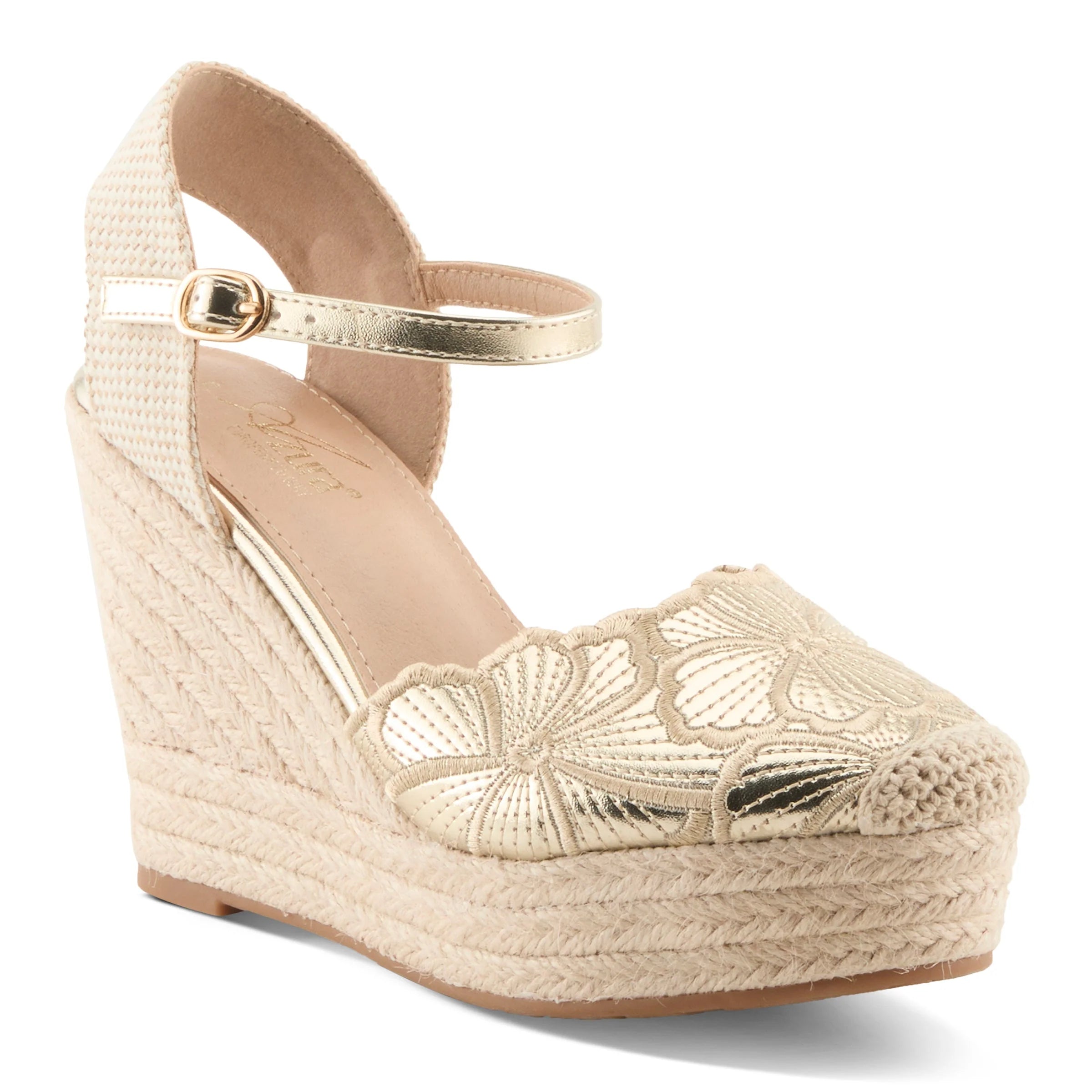 Azura Amelia Espadrille, Gold - Essential Elements Chicago
