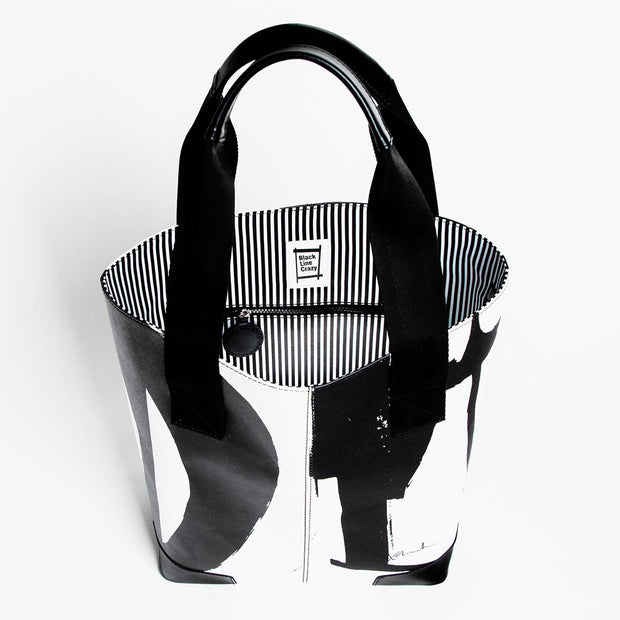 Black Line Crazy Giddy Tote - Essential Elements Chicago