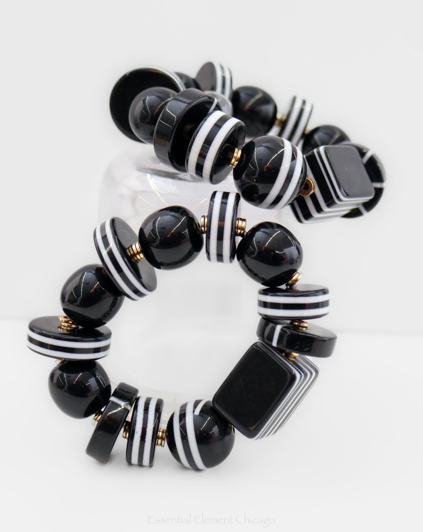 Black Stripe Bracelet - Essential Elements Chicago