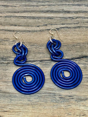 Blue Swirl Earrings - Essential Elements Chicago