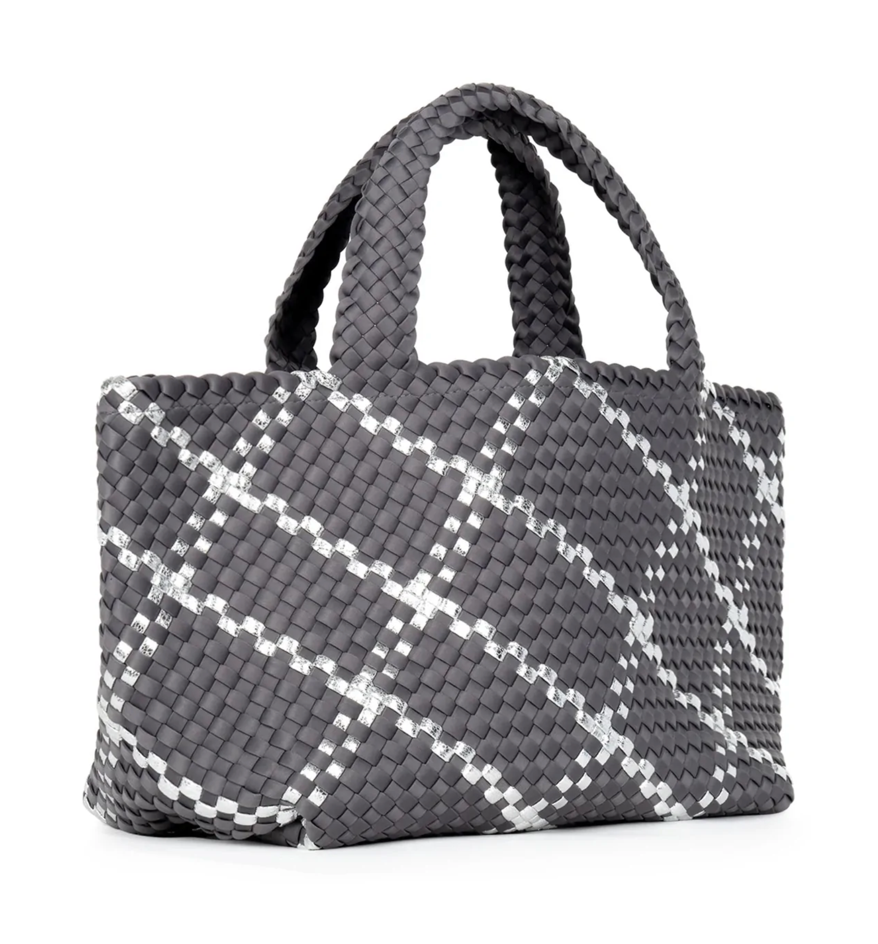 Bobbi Woven Tote, Charcoal - Essential Elements Chicago