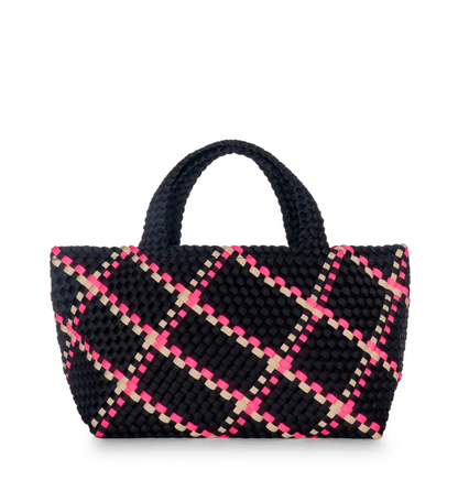 Bobbi Woven Tote, Hot Pink - Essential Elements Chicago