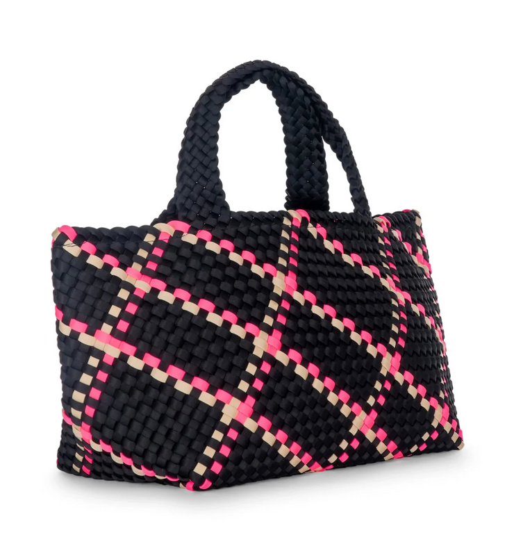 Bobbi Woven Tote, Hot Pink - Essential Elements Chicago