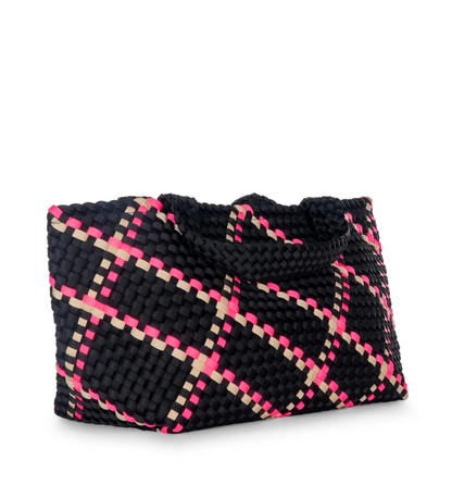 Bobbi Woven Tote, Hot Pink - Essential Elements Chicago