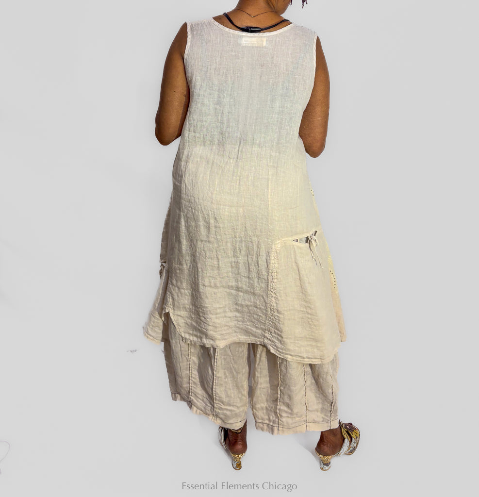 Bodil Eyelet Short Dress, Ivory - Essential Elements Chicago