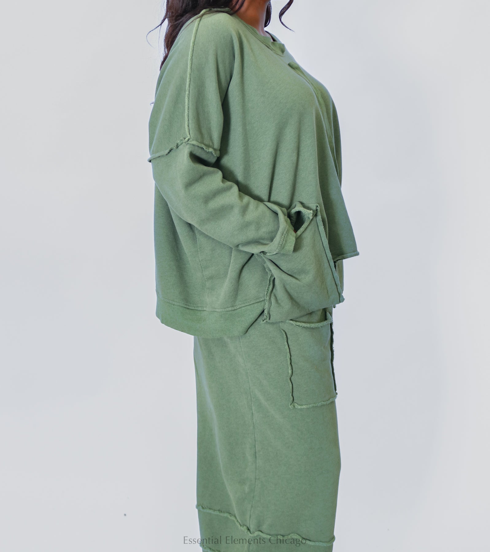 Bodil Heather Diagonal Top - Leafy - Essential Elements Chicago