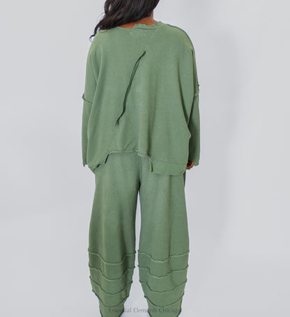 Bodil Heather Diagonal Top - Leafy - Essential Elements Chicago