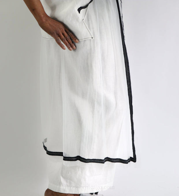 Bodil Linen & Tulle Skirt - Essential Elements Chicago