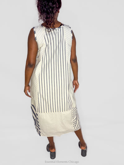 Bodil Stripe and Circle Dress - Essential Elements Chicago