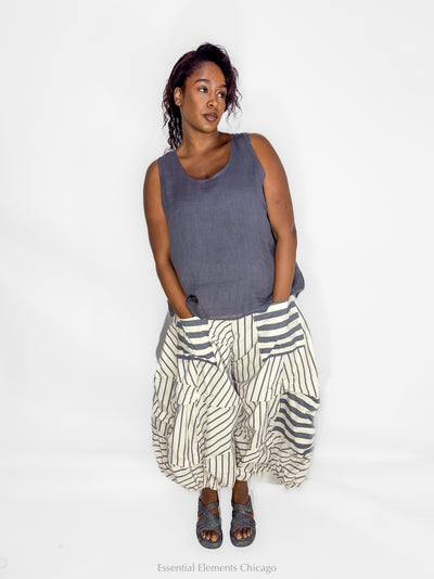 Bodil Tank Top, Graphite - Essential Elements Chicago