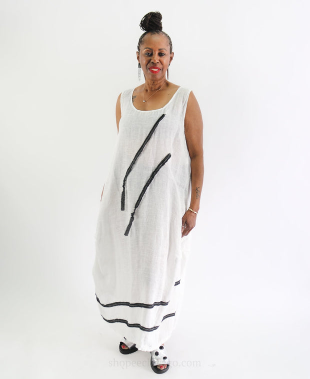 Bodil Trimmed Tank Dress - Essential Elements Chicago