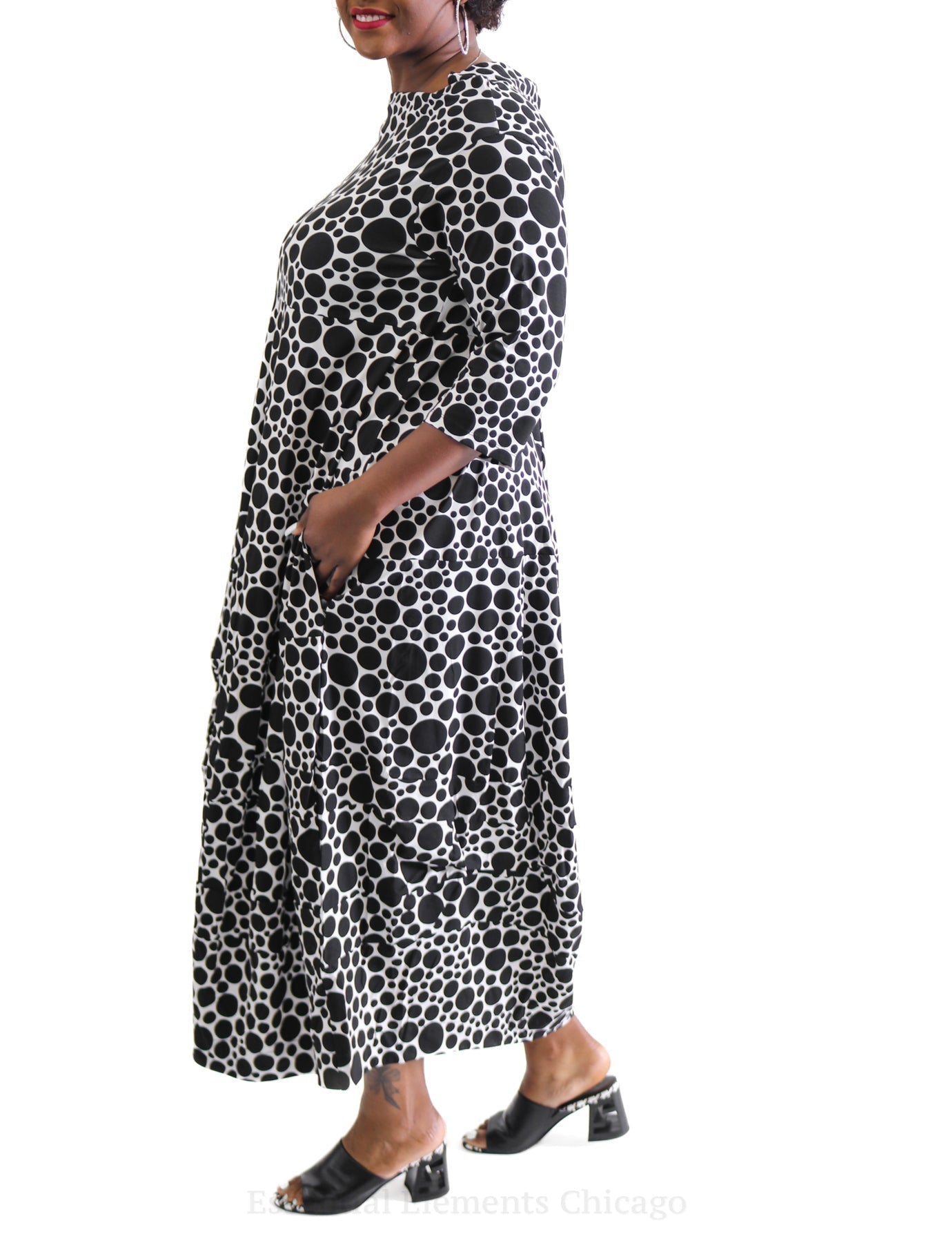 Bread & Butter Black Dot Dress - Essential Elements Chicago