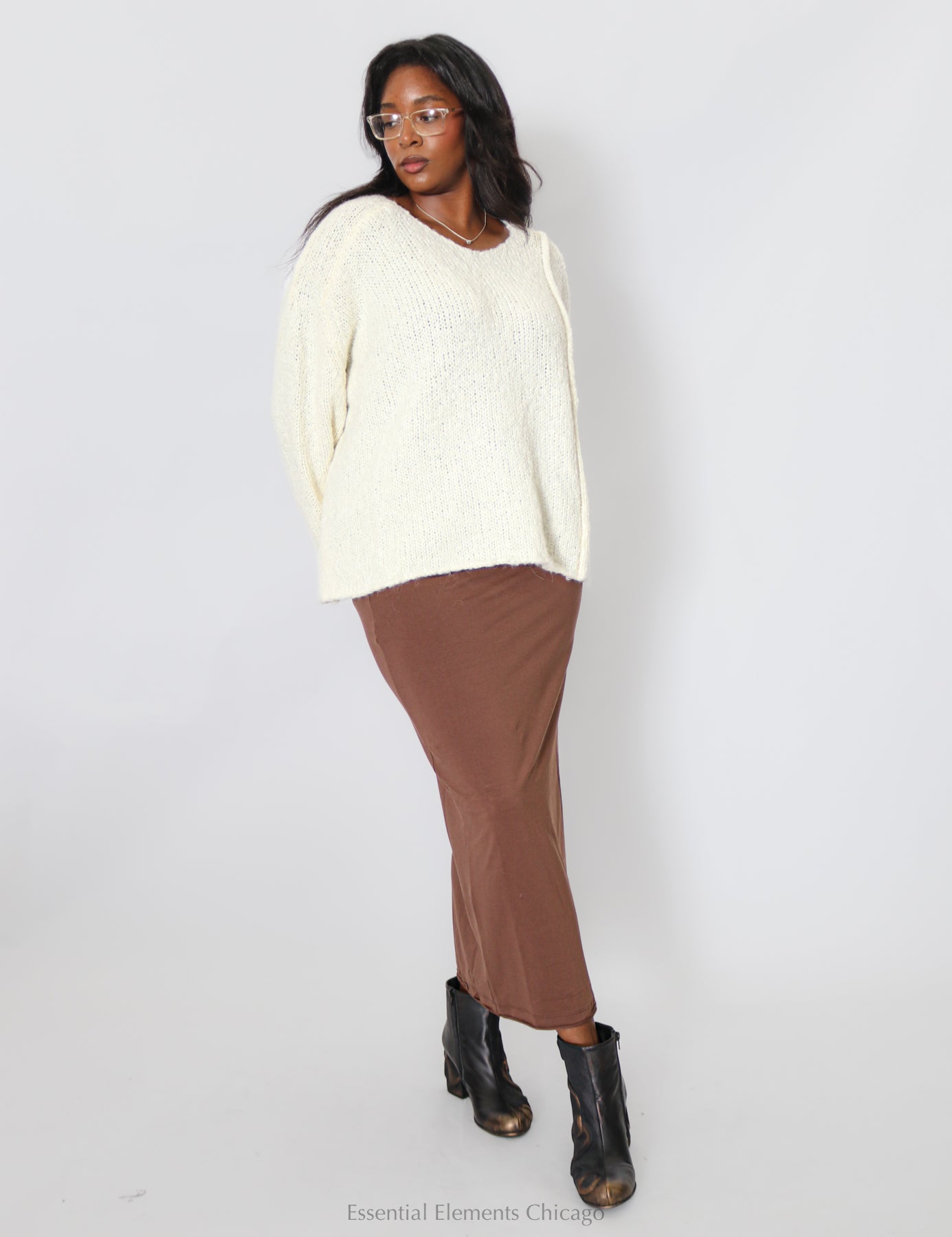 Bread & Butter Chunky Sweater - Essential Elements Chicago