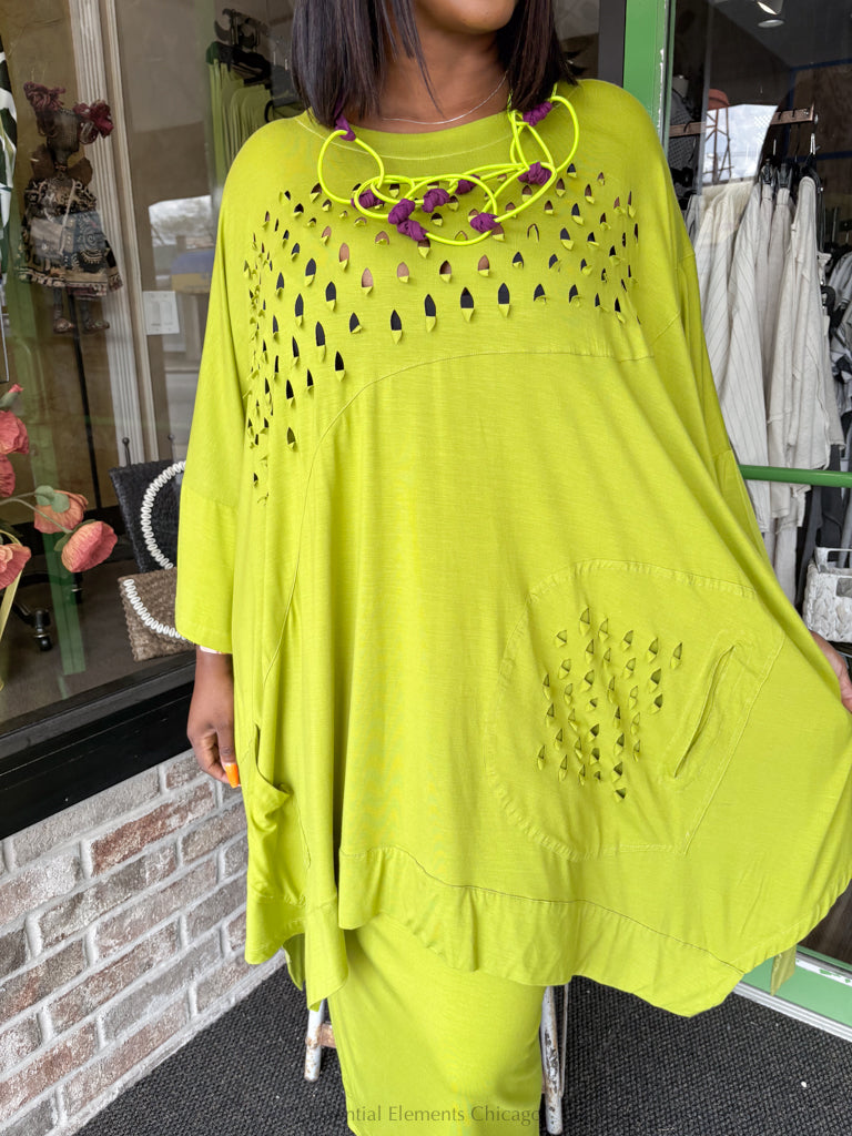 Bread & Butter Cutout Dress, Lime