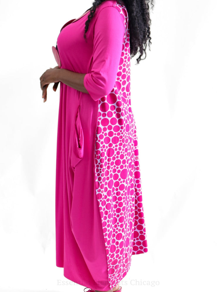 Bread & Butter Fuchsia Dot Dress - Essential Elements Chicago