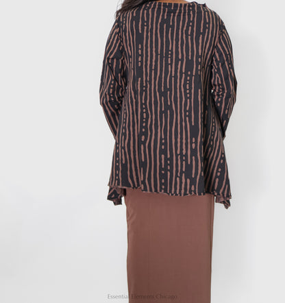 Bread & Butter Graphic Boatneck Top - Essential Elements Chicago