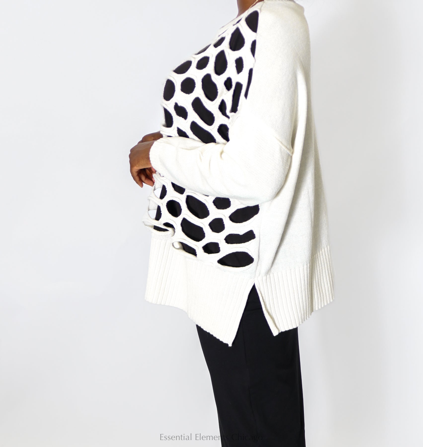 Bread & Butter Laser Cut Sweater - Essential Elements Chicago