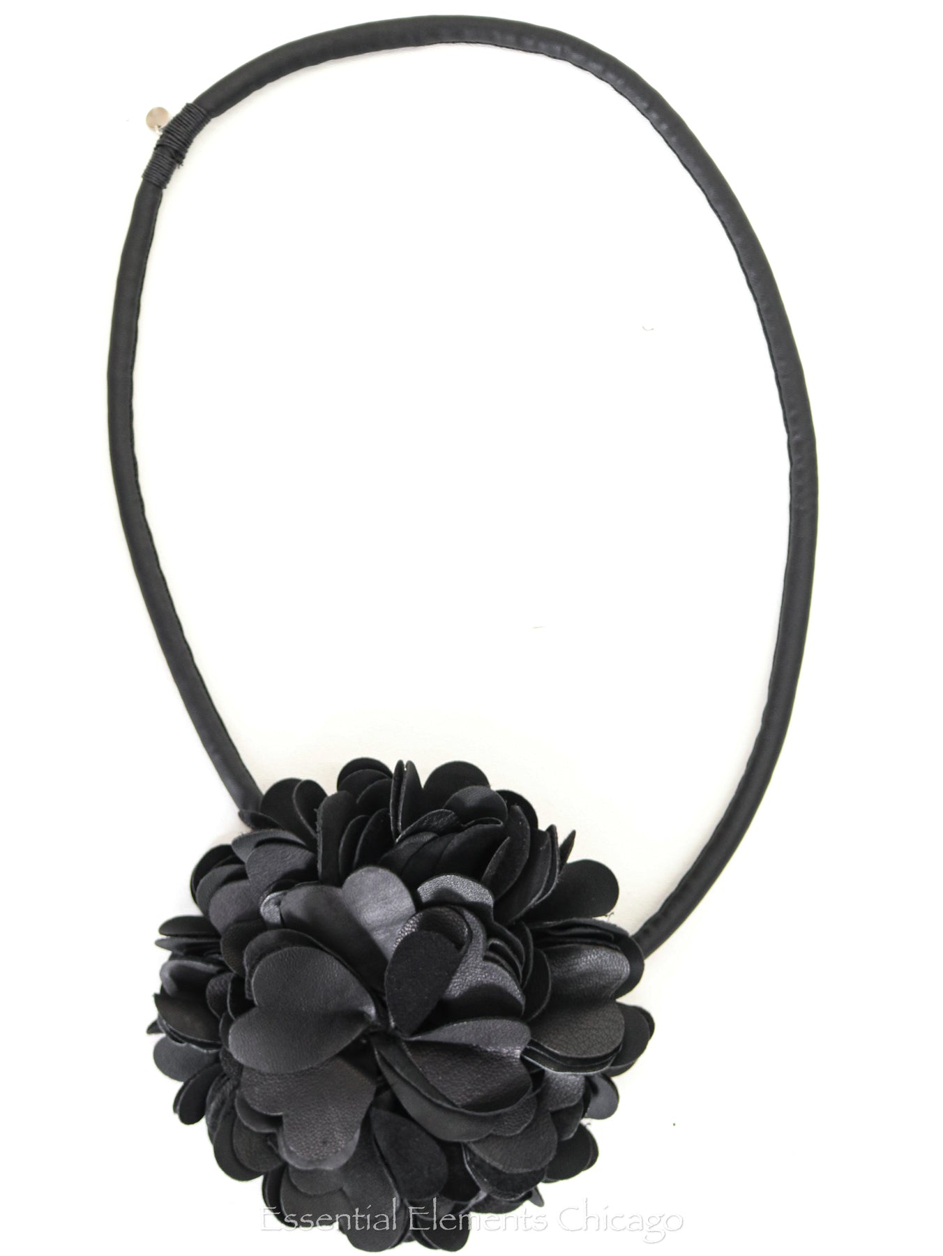 Bread & Butter Leather Flower Necklace - Essential Elements Chicago