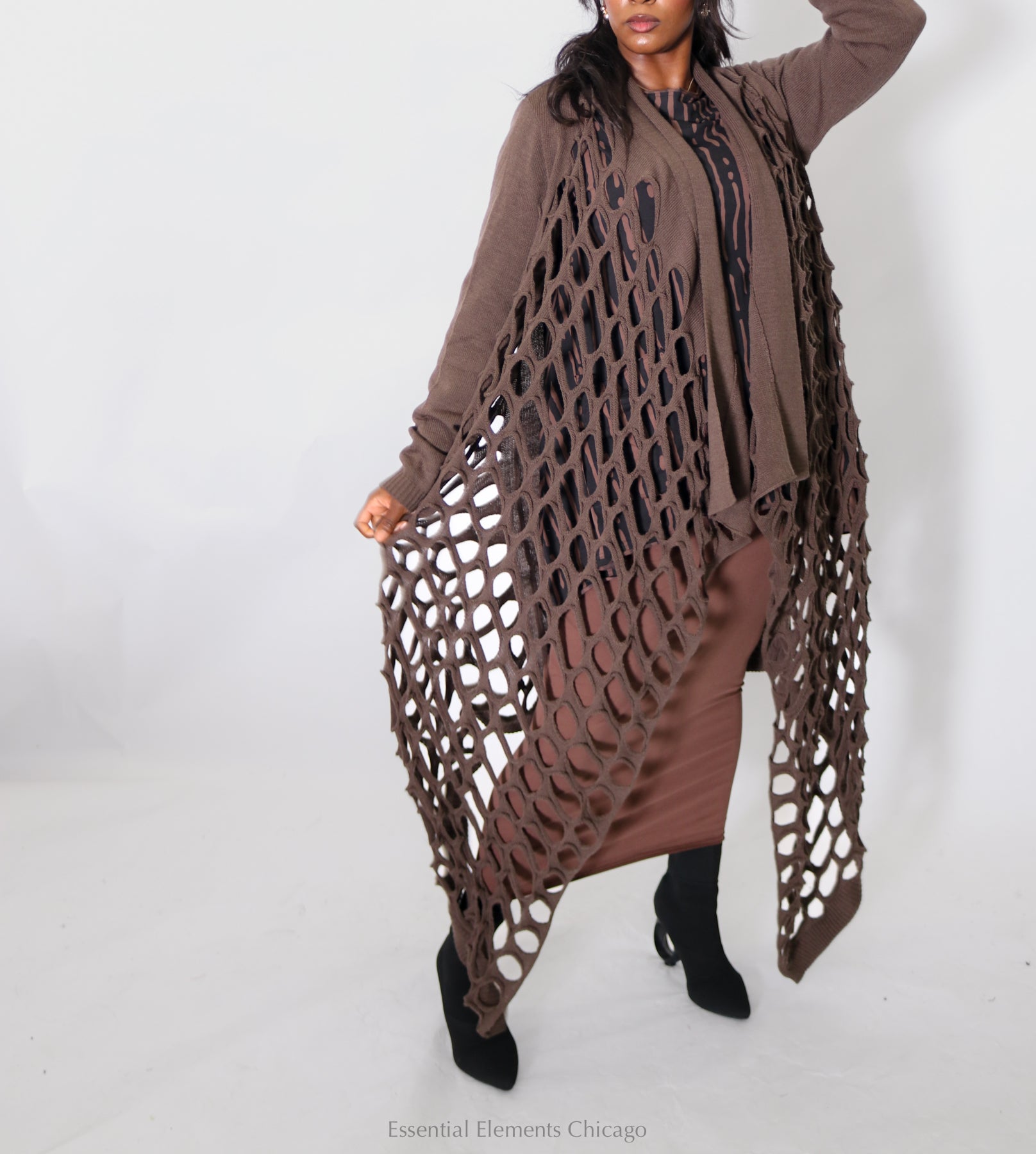 Bread & Butter Long Hole Sweater - Essential Elements Chicago