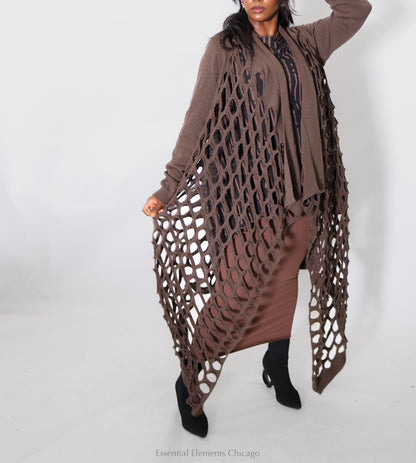 Bread & Butter Long Hole Sweater - Essential Elements Chicago