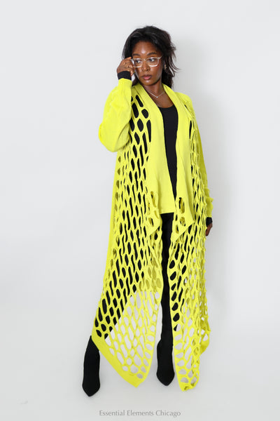 Bread & Butter Long Hole Sweater - Essential Elements Chicago