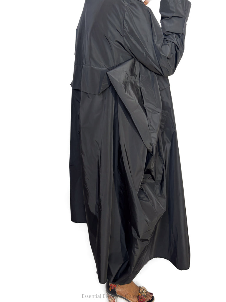 Bread & Butter Longline Jacket, Black - Essential Elements Chicago