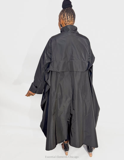 Bread & Butter Longline Jacket, Black - Essential Elements Chicago