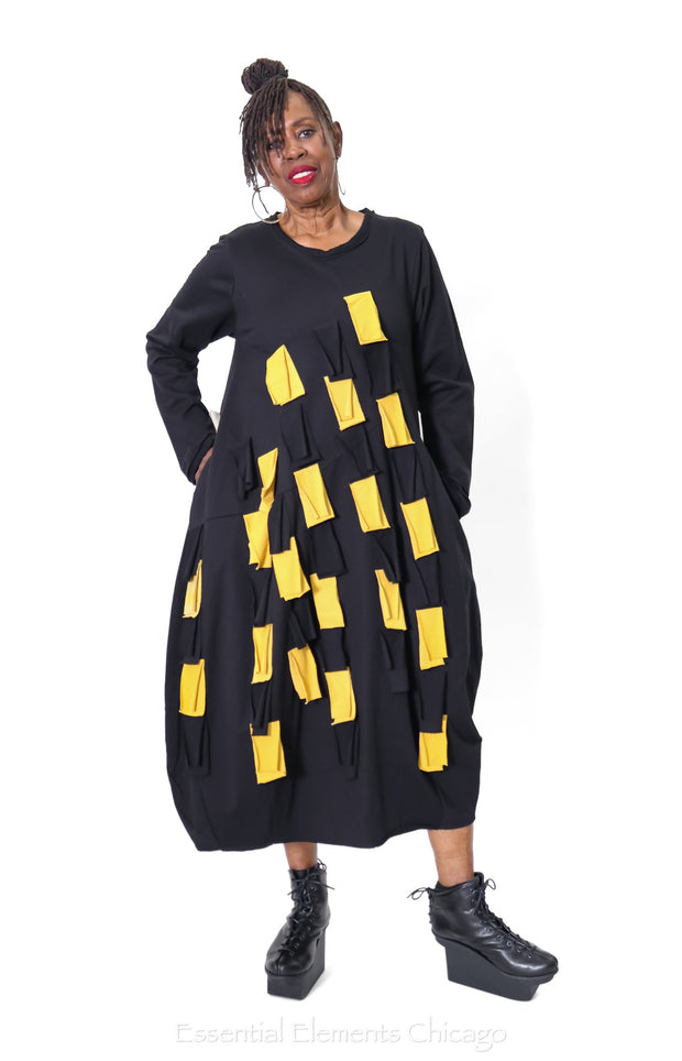 Bread & Butter Yellow Accent Dress - Essential Elements Chicago