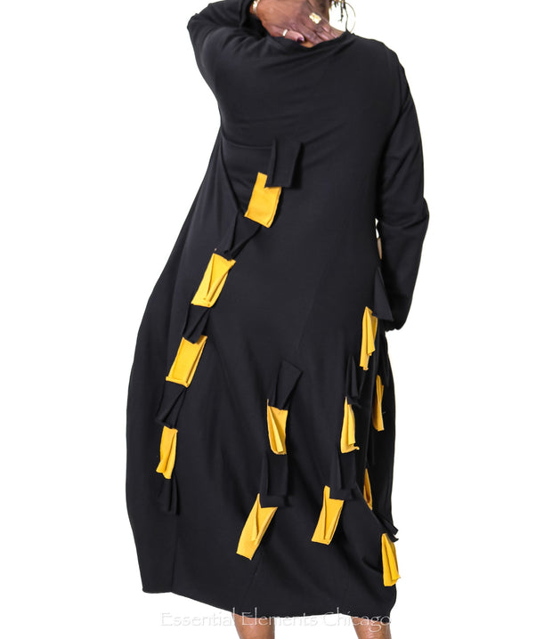 Bread & Butter Yellow Accent Dress - Essential Elements Chicago