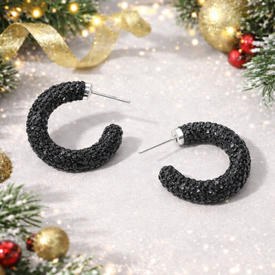 Broadway Blingy Hoop Earrings - Essential Elements Chicago