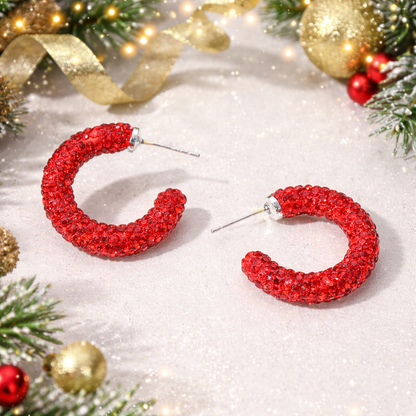 Broadway Blingy Hoop Earrings