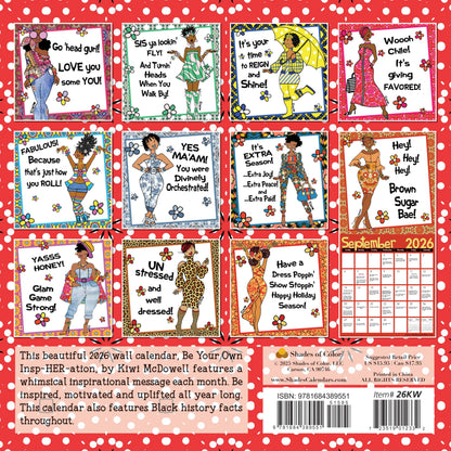 Shades of Color 2026 Wall Calendar