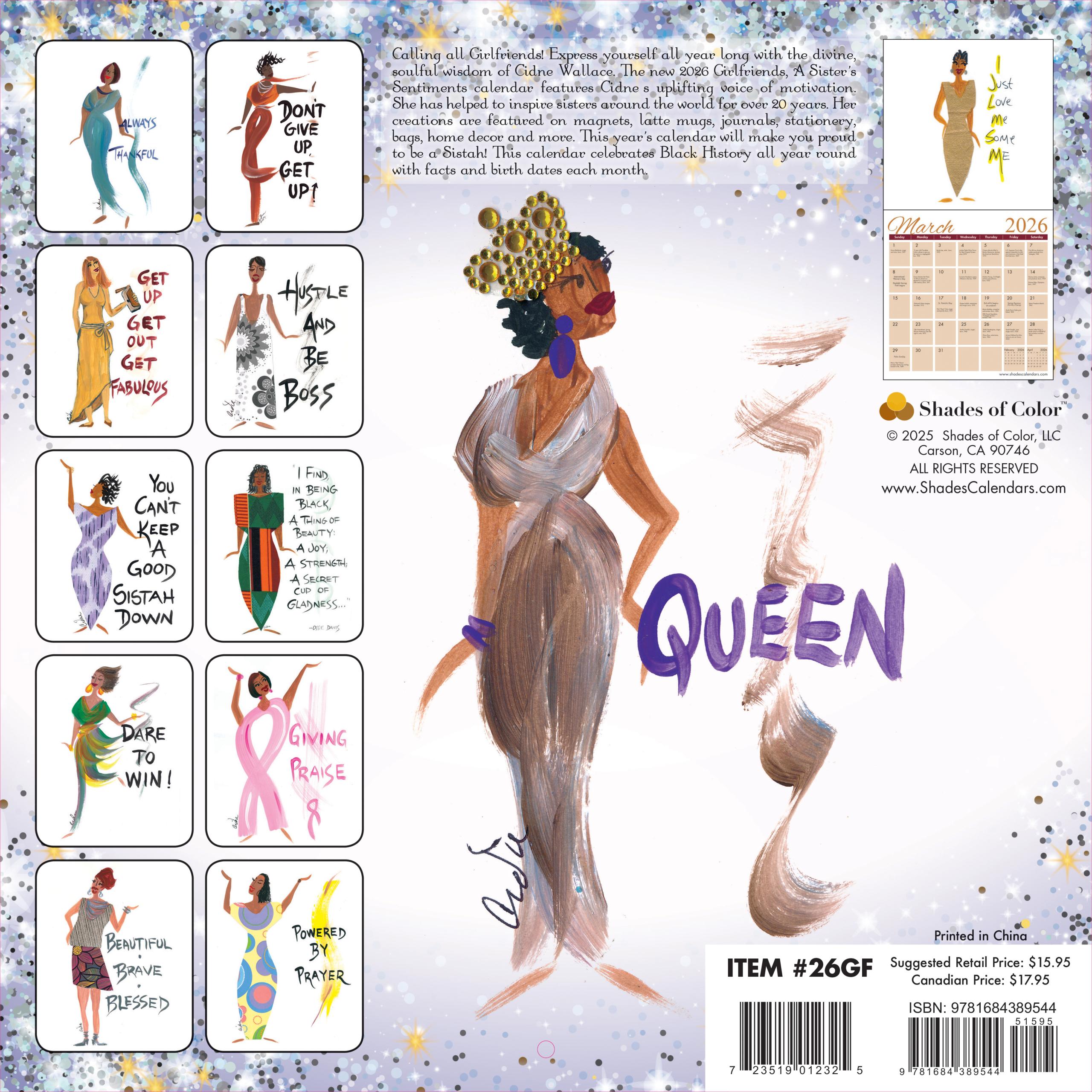 Shades of Color 2026 Wall Calendar