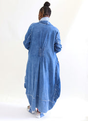 Caraclan Hooded Denim Jacket ONE SIZE Clothing - Jacket by Caraclan | Essential Elements Chicago