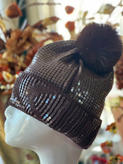 Clear Sequin Beanie - Essential Elements Chicago