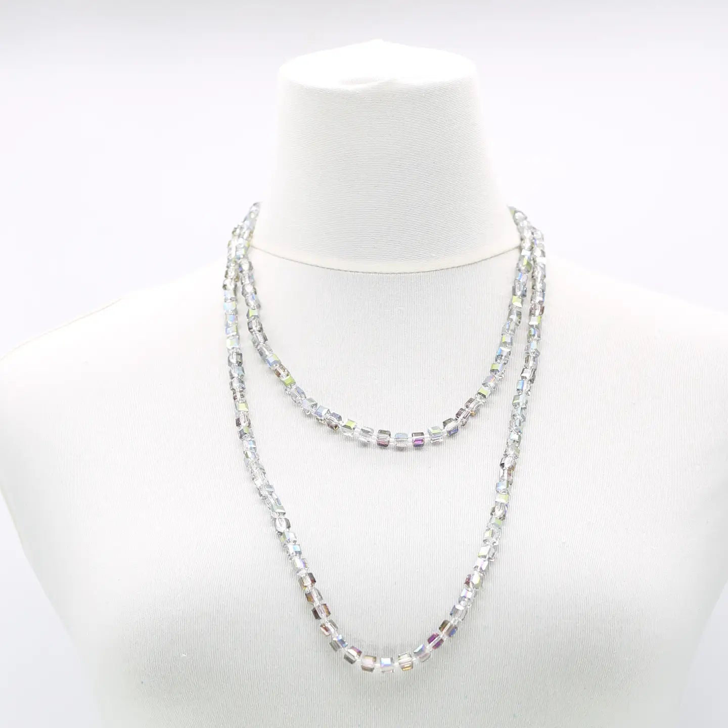 Jianhui Small Crystal Cube Necklace