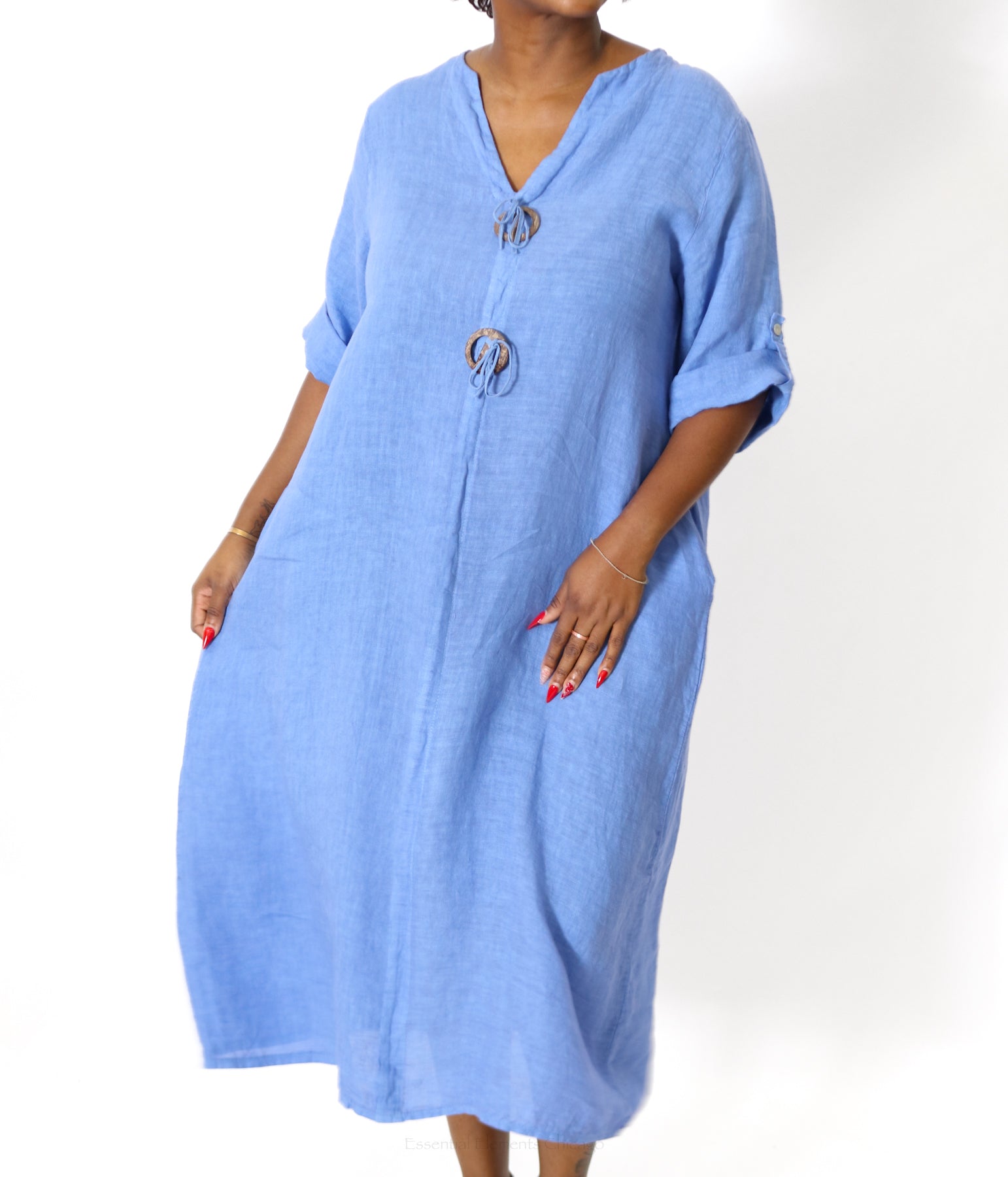 Cora Linen Dress - Essential Elements Chicago