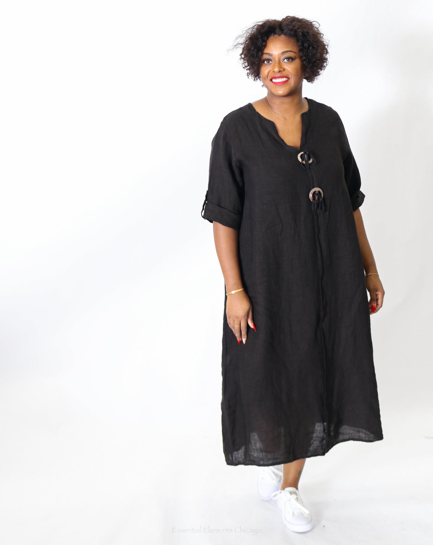 Cora Linen Dress - Essential Elements Chicago