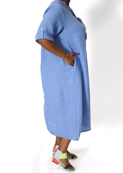 Cora Linen Dress - Essential Elements Chicago