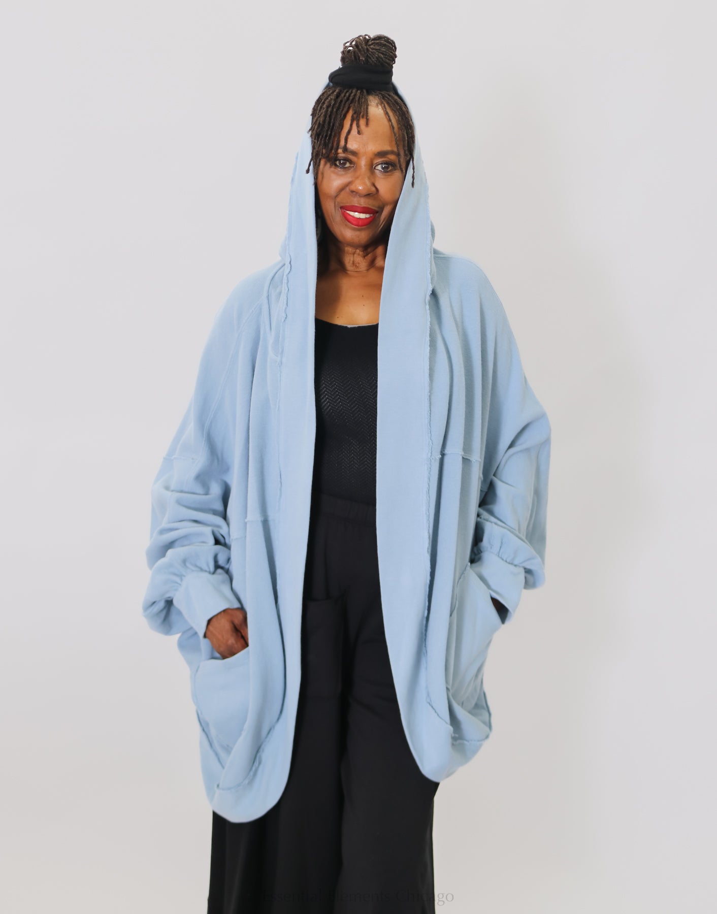 Cotton Lani Cocoon Cardi, Lake