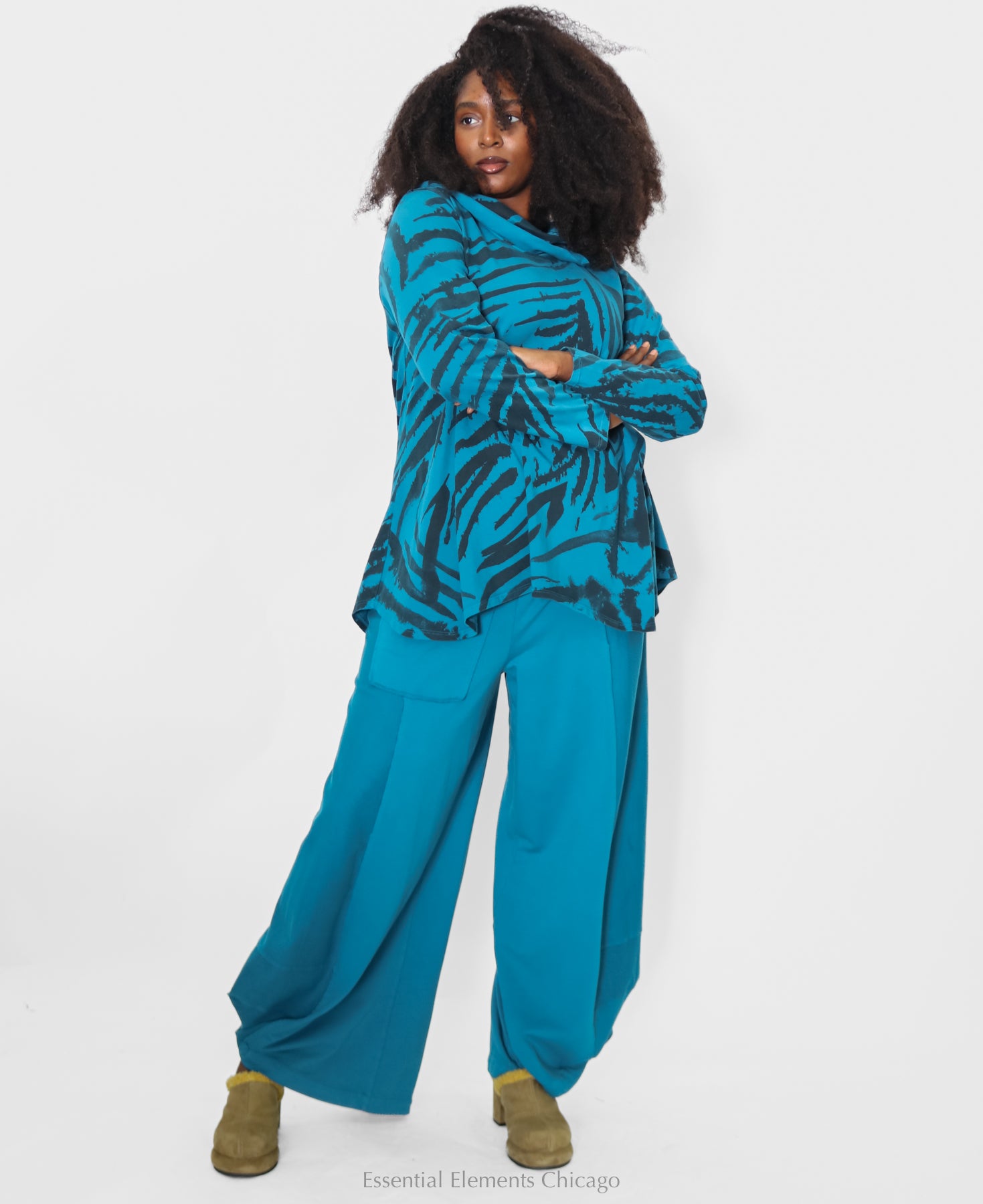 Cotton Lani Cowl Neck Top