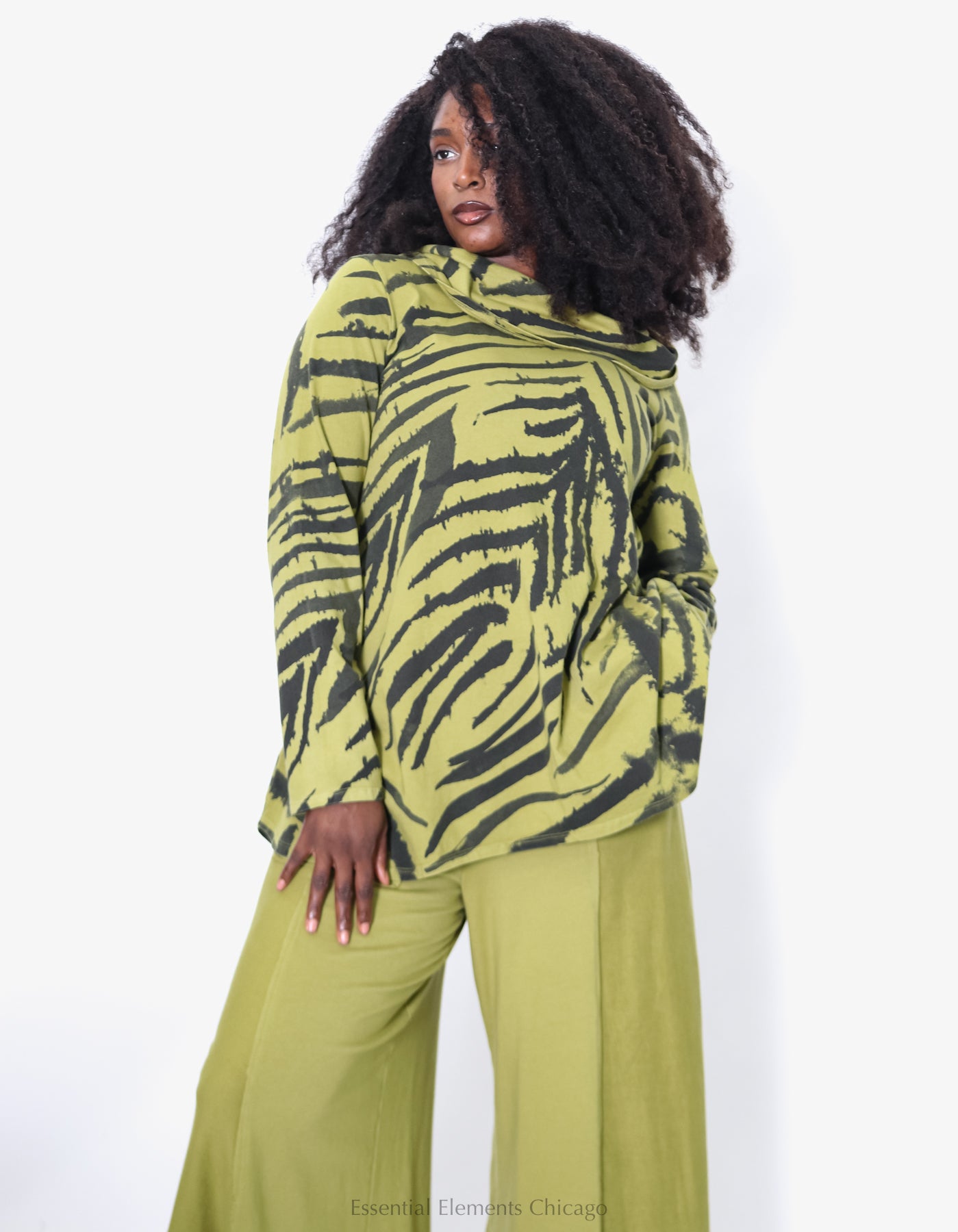 Cotton Lani Cowl Neck Top